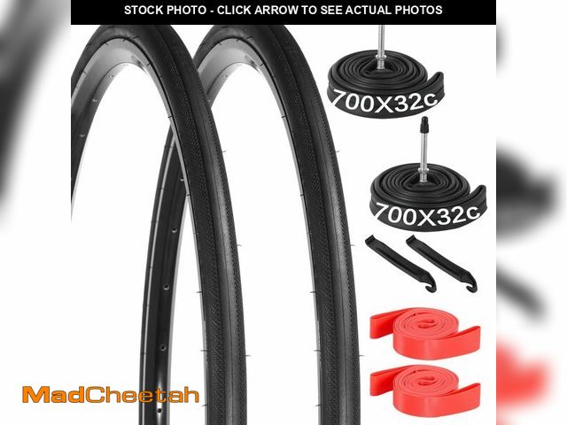 Lot 74-13550544 - yeesport 700x32c Bike Tire, 2 Pack Foldable 32-622/700x32c Road Bike Tires and 700x30c/32c/35c Bike ...