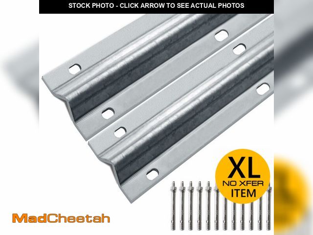 Lot 74-12895633 - (MISSING HARDWARE) LAJIAOZ 12ft V-Track Galvanized Inverted V Track for Sliding Gates, Heavy Duty Vt...