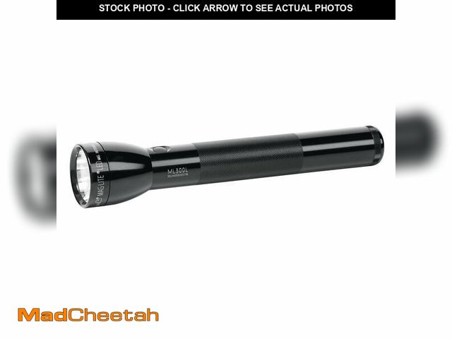 Lot 74-14382748 - Maglite ML300L-S3016 ML300L LED 3-Cell D Flashlight, Black - USED