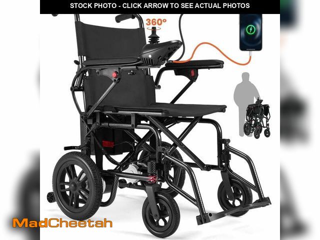 Lot 74-13013544 - Arshin Electric Wheelchairs for Adults 20+ Miles Range,Silent Electric Wheelchair Lightweight Foldab...