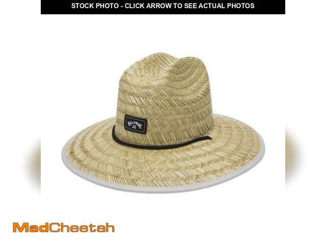 Lot 74-12213739 - Billabong Men's Wide Brim Sun Straw Hat, Dessert Palm - USED