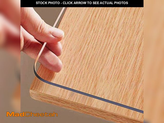 Lot 74-13835631 - Clear Table Protector 52 x 52 Inch, 1.5mm Thick Plastic Table Cover, Waterproof PVC Clear Table Cove...