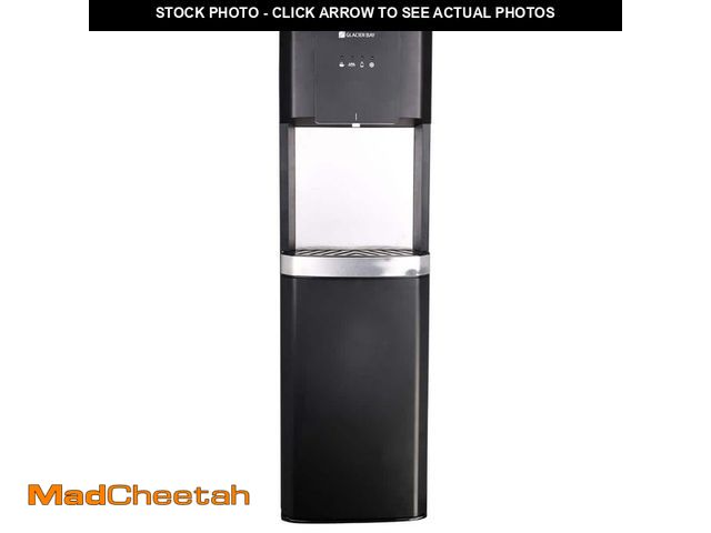 Lot 74-12673335 - Glacier Bay Matte Black and Stainless Steel Bottom Load Water Dispenser - UNUSED