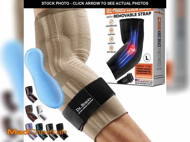 Lot 74-14333303 - DR. BRACEÃÂ® Elite Elbow Brace Support, Breathable Elbow Compression Sleeve with Gel Pad for Golfer...