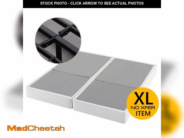 Lot 74-12658924 - ZINUS 9 Inch No Assembly Metal Box Spring, Cool Mattress Foundation, Sturdy Metal Structure, Split K...