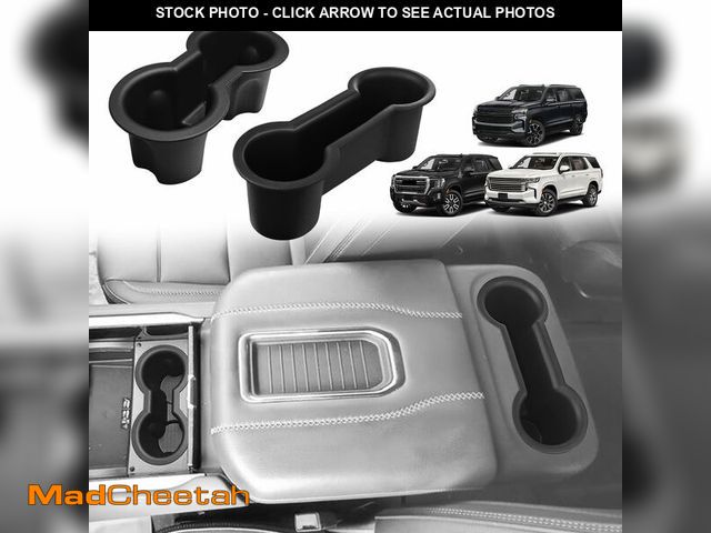 Lot 74-14062587 - Muslogy Center Console Front&amp;Rear Cup Holder Inserts Compatible with 2021-2025 2026 GMC Yukon Ch...