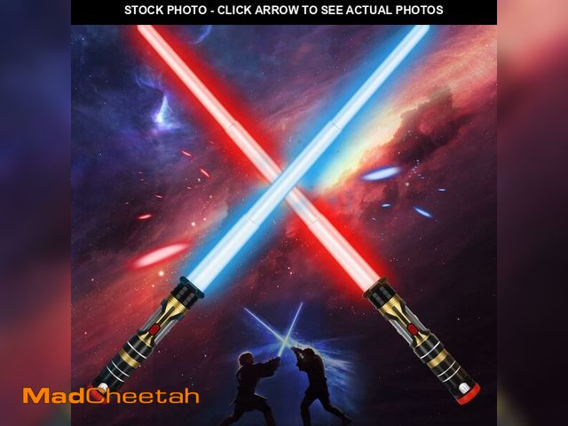 Lot 74-12706665 - TOY Life 2 Pack Dark Saber Light a Saber for Kids Light up Sword LED Lightsavers Inquisitor Light Up...