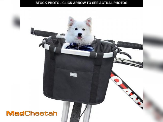 Lot 74-12441461 - RAYMACE Bicycle Basket Dog Bike Handlebar Basket Front,Folding Detachable Quick Release Easy Install...