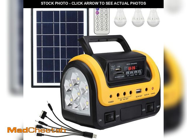Lot 74-12459303 - Solar Generator with Panels included,Solar Powered Generator Portable Power Station Lifepo4 with Led...