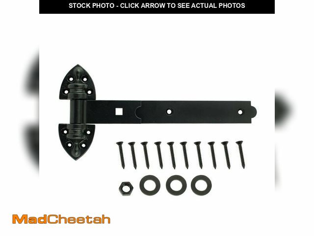 Lot 74-12853273 - Everbilt 12 in. Black Extra Heavy Duty Tee Hinge - UNUSED