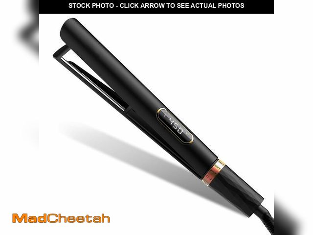 Lot 74-12975844 - Nicebay 1Ã¢â¬Â Titanium Flat Iron, Fast Heating Hair Straightener &amp; Curler,with 5 Temp Setting...