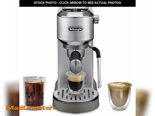 Lot 74-14365133 - De'Longhi Dedica Duo Compact Espresso Machine - Cold Brew Coffee Maker with Milk Frother Wand- for E...