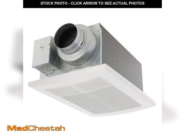 Lot 74-12553380 - Panasonic WhisperWarm DC 50-80-110 CFM Ceiling Bathroom Exhaust Fan with Heater - UNUSED