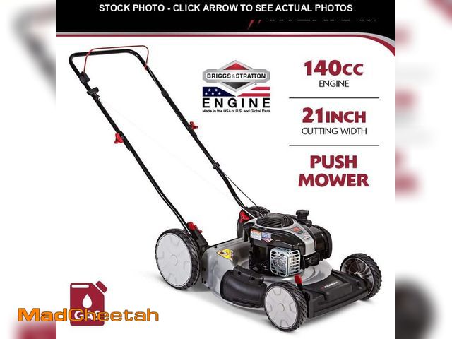Lot 74-12464452 - *SEE DETAILS* Murray 21 in. 140 cc Briggs and Stratton Walk Behind Gas Push Lawn Mower with Height A...