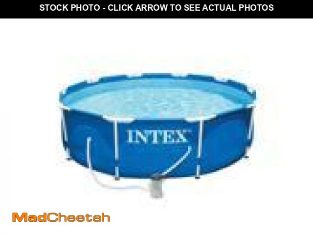 Lot 74-12144424 - Intex 10ft X 30in Metal Frame Above Ground Swimming Pool Set with Filter Pump - UNUSED