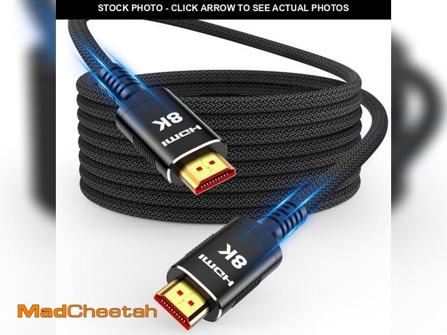Lot 74-12052254 - Snowkids Long HDMI Cable 30 ft, 8K 48Gbps Ultra High-Speed HDMI 2.1 Cables Cord, 10K 8K@60Hz, 4K@120...