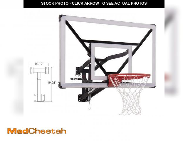 Lot 74-12431043 - Silverback NXT 54" Wall Mounted Adjustable-Height Basketball Hoop with QuickPlay Design - UNUSED