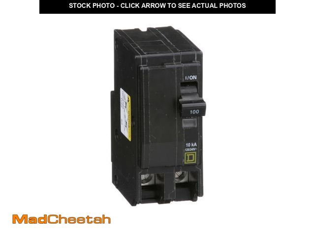 Lot 74-12442604 - Square D - QO2100CP QO 100-Amp Two-Pole Circuit Breaker - USED