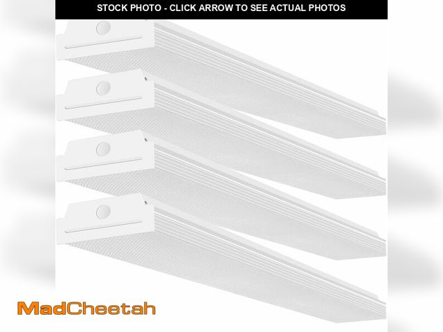 Lot 74-14079201 - FAITHSAIL 4FT LED Wraparound 40W Wrap Light, 4400lm, 4000K Neutral White, 4 Foot Shop Lights for Gar...