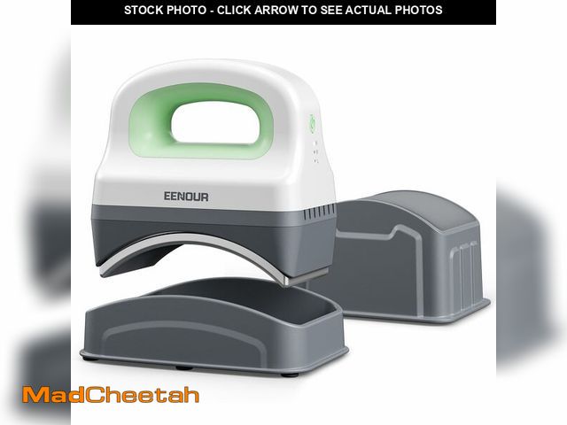 Lot 74-14352549 - EENOUR Hat Press Machine, Mini Heat Press for Caps with 3 Heating Levels &amp; Auto-Off, Handheld Ca...