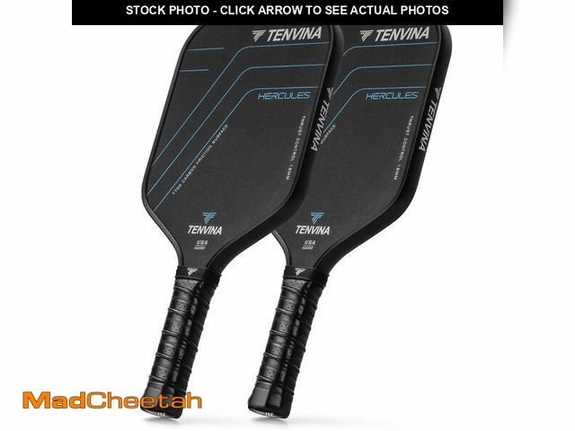 Lot 74-14153660 - TENVINA Pickleball Paddles Set of 2, Multi-Layer T700SC Textured Carbon Fiber Pickleball Paddle, 16M...