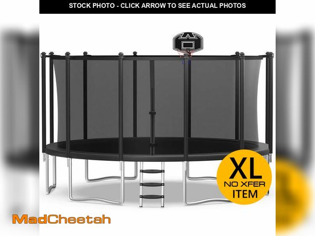 Lot 74-14352743 - WOWLAND 16FT Trampoline for Adults and Kids 1500LBS Weight Capacity, Heavy Duty Outdoor Trampolines ...