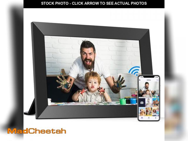Lot 74-12112077 - BIGASUO 10.1 Inch WiFi Digital Picture Frame, IPS HD Touch Screen Cloud Smart Photo Frames with Buil...