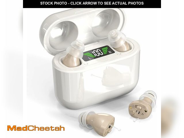 Lot 74-10901604 - Hearing Aids with Long-Lasting Charging Case, Invisible Hearing Aids for Seniors with Smart Noise Ca...