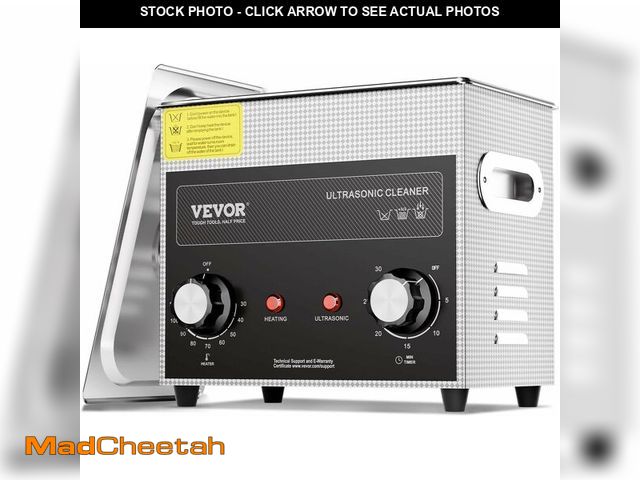 Lot 74-13382618 - VEVOR 3L Sonic Cleaner with Heater Timer &amp; Basket, Professional Digital Sonic Cavitation Machine...