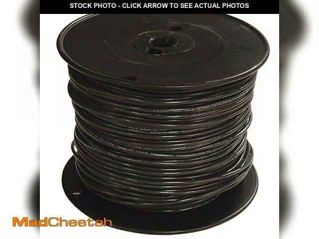Lot 74-12361642 - 500 ft. 2/0 Black Stranded CU SIMpull THHN Wire - UNUSED
