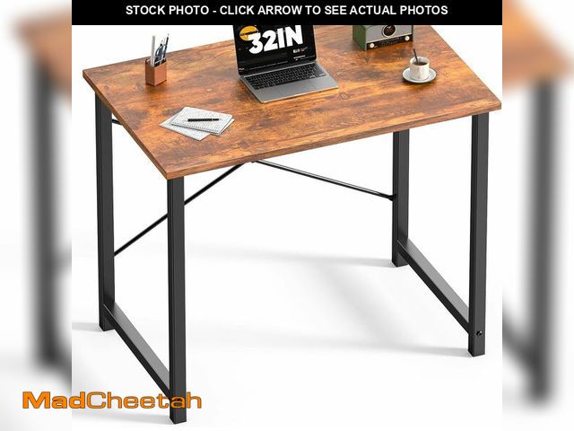 Lot 74-12543976 - DUMOS Compact 32-Inch Small Computer Office Desk for Home or Bedroom, Modern Minimalist Writing and ...