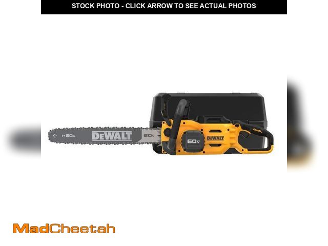 Lot 74-12792084 - DEWALT FLEXVOLT 60V MAX 20 in. Brushless Cordless Battery Powered Chainsaw and Carry Case (Tool and ...