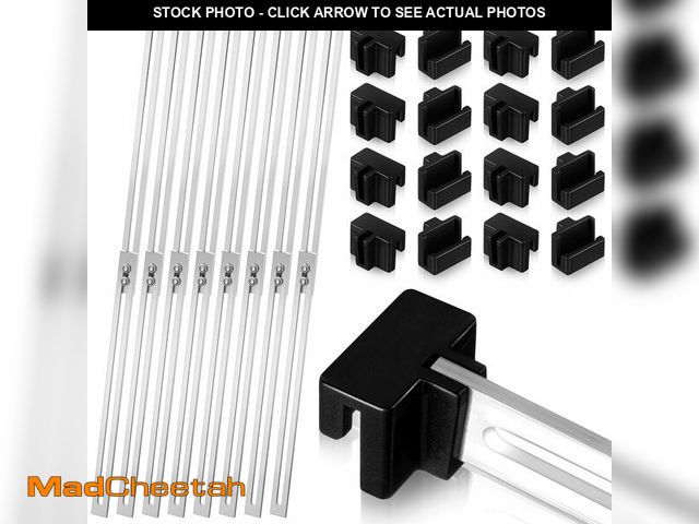 Lot 74-14148628 - Humyoun 24 Pcs Metal Adjustable File Cabinet Rails Set Include 16 Hanging File Rail Clips 8 Cabinet ...