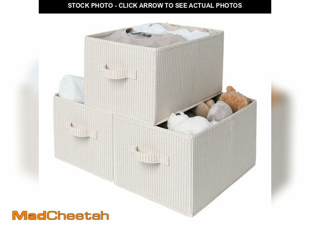 Lot 74-14432207 - StorageWorks Foldable Shelf Organizer Bins, Closet Storage Baskets for Clothes, Fabric Storage Bins ...