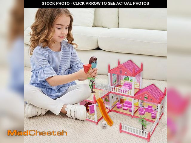 Lot 74-14586025 - Princess House for Girl, Playhouse for Kids Indoors, Princess Castle Playset, DIY Villa Dollhouse Fo...