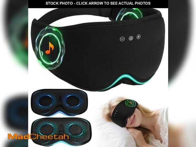 Lot 74-12180427 - (MISSING CHARGER) LC-dolida Bamboo Cotton Bluetooth Sleep Mask, 2 in 1 3D Soft Sleep Mask with Sleep...