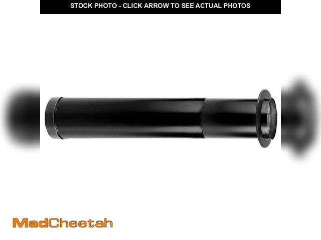 Lot 74-12659529 - DuraVent DuraBlack Stove Pipe 6in. Diameter X  44 to 68in. Telescoping Length w/ Trim - UNUSED