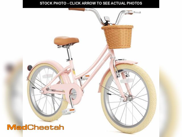Lot 74-14585843 - (BASKET IS DAMAGED,GUARD IS LOOSE) XJD 20 inch Girls Bike for 6-12 Years Old Toddlers and Kids, Kid'...