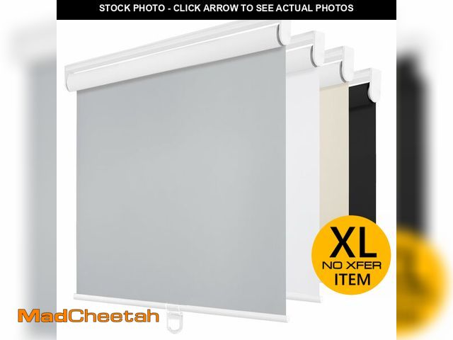 Lot 74-14614405 - ChrisDowa Blackout Roller Shades Pull Down, Cordless Window Blinds for Home - UNUSED