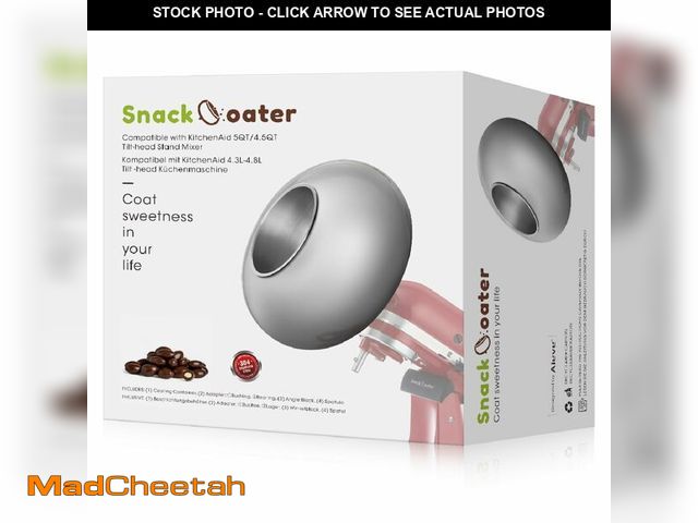 Lot 74-12600067 - Aieve Snack Coater Compatible with KitchenAid Tilt-Head Stand Mixer for Making Chocolate Covered Alm...