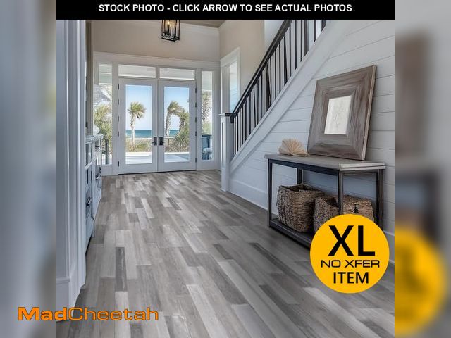 Lot 74-13738823 - Skyland 6 MIL x 6 in. W x 36 in. Whitewashed Gray Click Lock Waterproof Luxury Vinyl Plank Flooring ...