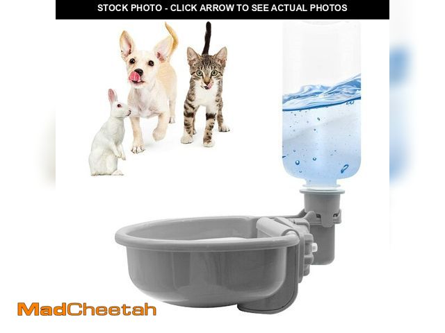Lot 74-14273732 - VANNON 16oz Pet Water Bottle, Gravity Dog Water Bowl Dispenser for Cage, Anti-Overflow Water Dispens...