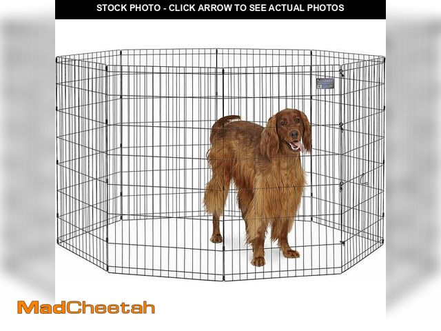 Lot 74-13698214 - MidWest Homes for Pets 42-Inch Exercise Pen, for Indoor and Outdoor Use, 16 Sq Feet of Play, Single ...