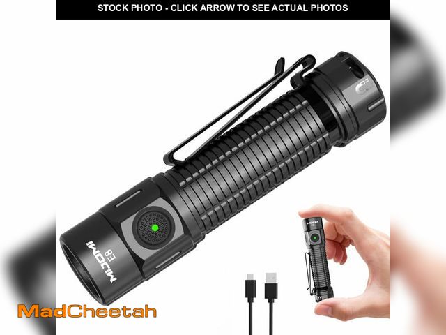 Lot 74-12703555 - MIJOMI E8 Compact Size Rechargeable Flashlight, 2000 Lumen with 6 Modes, Waterproof and Drop Resista...
