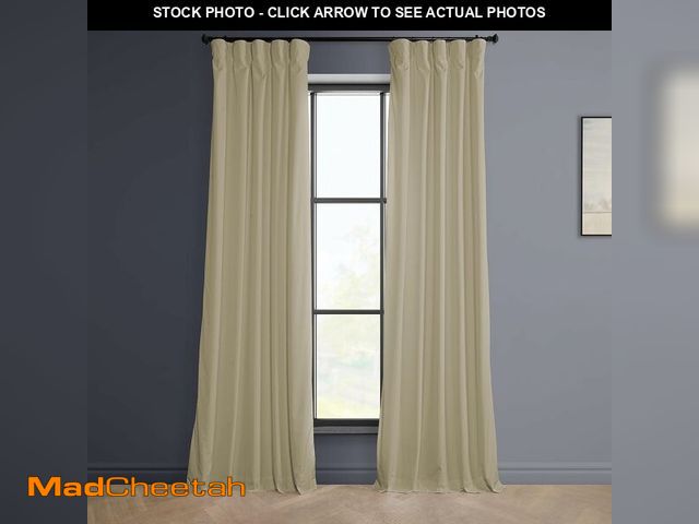 Lot 74-14068122 - HPD Half Price Drapes Heritage Plush Velvet Curtains 108 Inches Long Room Darkening Curtains for Bed...