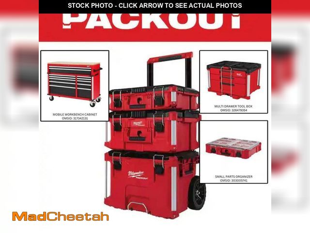 Lot 74-14394424 - PACKOUT 22 in. Rolling Tool Box, 22 in. Large Tool Box and 22 in. Medium Tool Box ProSystem Low Prof...