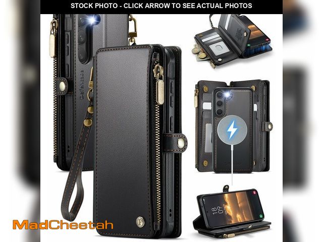 Lot 74-13542017 - Defencase for Galaxy S23 Magnetic Wallet Case Compatible with Magsafe with RFID Blocking Zipper &amp...