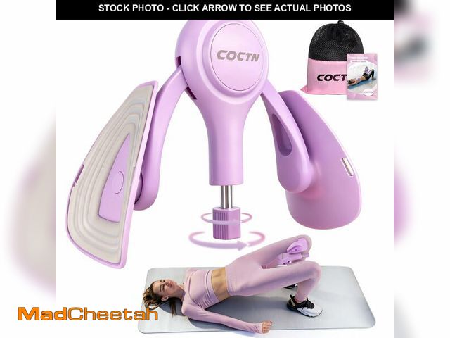 Lot 74-13630836 - Thigh Trainer for Women, 15-70LB Adjustable Resistance Inner Thigh Exerciser for Pelvic Floor Muscle...