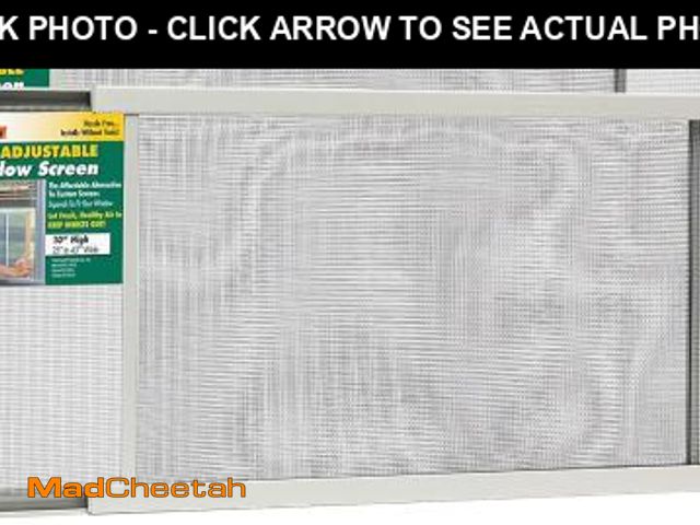 Lot 74-12399786 - Frost King 2AWS1045 WB Marvin Adjustable Window Screen, 10in High x Fits 25-45in Wide (2-Pack) - UNU...