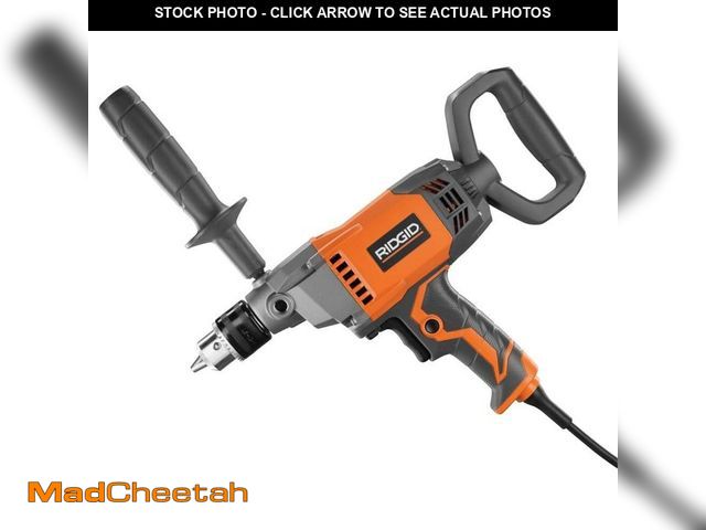 Lot 74-12535446 - RIDGID 9 Amp Corded 1/2 in. Spade Handle Mud Mixer - UNUSED